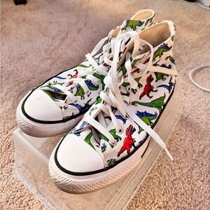 Converse Kids Multicolor Dinosaur High-Top Sneakers